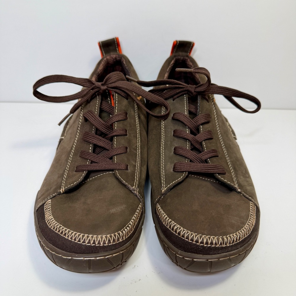 Muk Luks Mens 10 Brown Gorpcore Rugged Outdoor Leather Sneakers Casual Walking